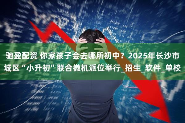 驰盈配资 你家孩子会去哪所初中？2025年长沙市城区“小升初”联合微机派位举行_招生_软件_单校