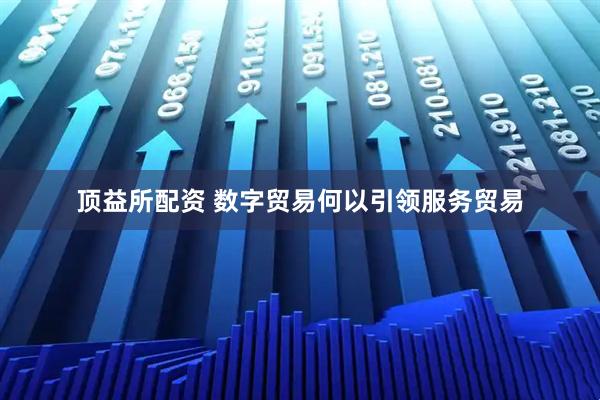 顶益所配资 数字贸易何以引领服务贸易