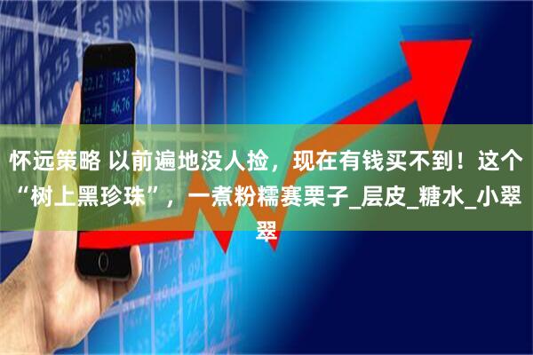 怀远策略 以前遍地没人捡，现在有钱买不到！这个“树上黑珍珠”，一煮粉糯赛栗子_层皮_糖水_小翠